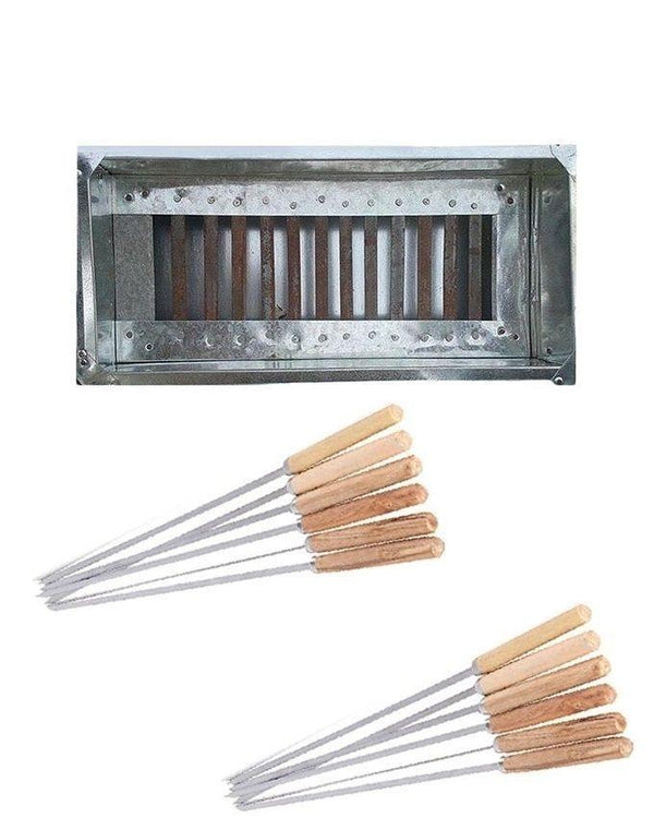 Pack of 13 - BBQ Grill with Free Skewers