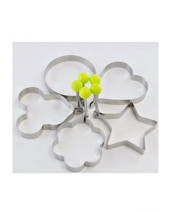 Pack of 5 - Stainless Steel Mould - Silver