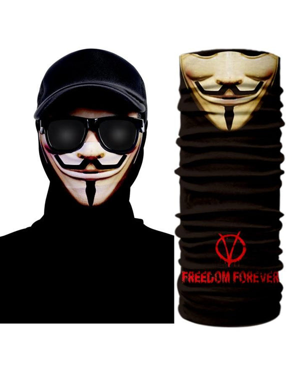 V for Vendetta Tube Shaped Face Mask Bandana
