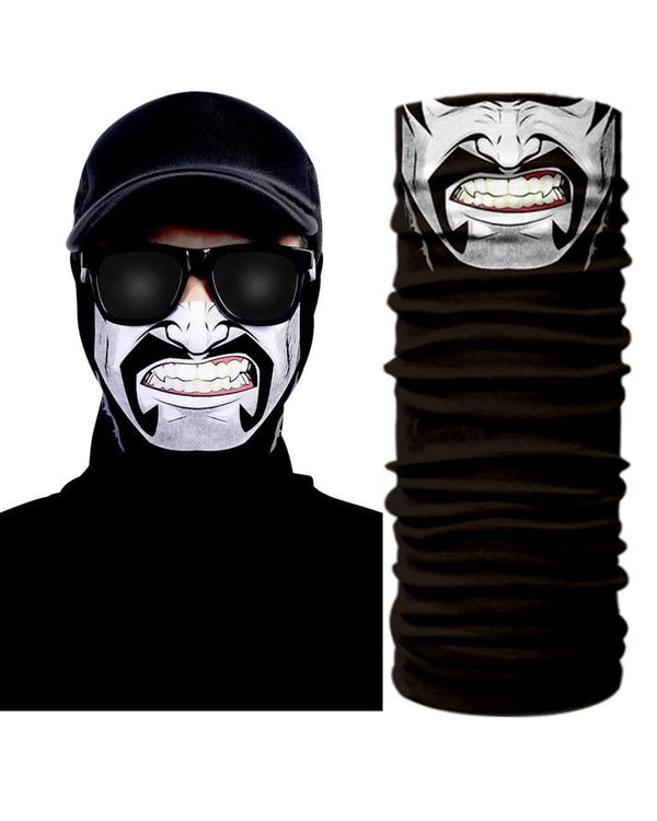 Mustache Design Tube Shaped Face Mask Bandana