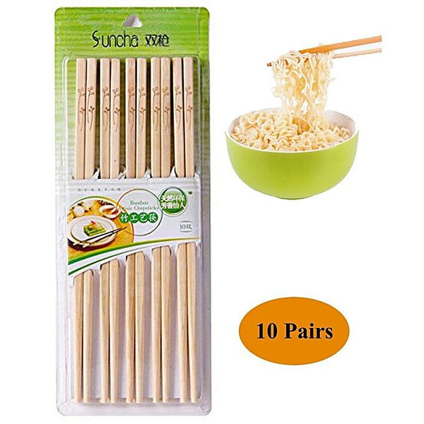 Natural Round Bamboo Reusable Chopsticks