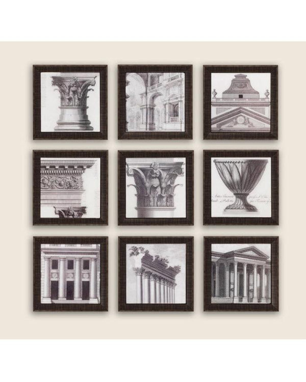 Pack of 9 - Antique Look - Picture Frames