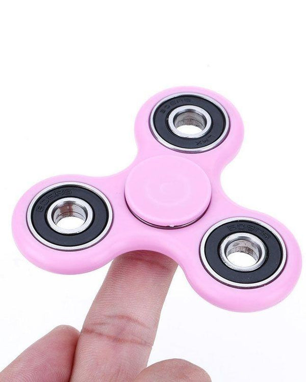 Pink Fidget Spinner Stress Reducer Toy - Single Bearing