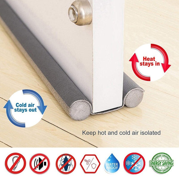 Under Door Draft Guard Stopper - Sound Proof, Noise Reduction, Weather Strip, Door Seal