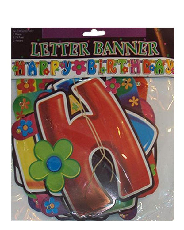 Party Supplies -Happy Birthday Banner