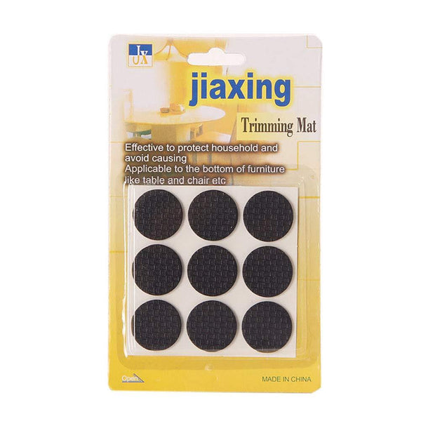 Pack Of 9 - Stick-On Non Slip Furniture Gripper Round Pads For Floors - Protect Floors From Furniture Scratches