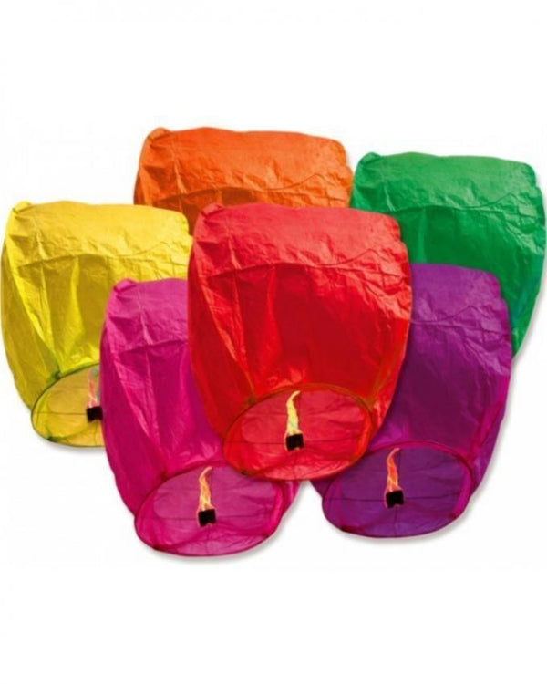 Pack of 5 - Sky Lanterns - Multicolor