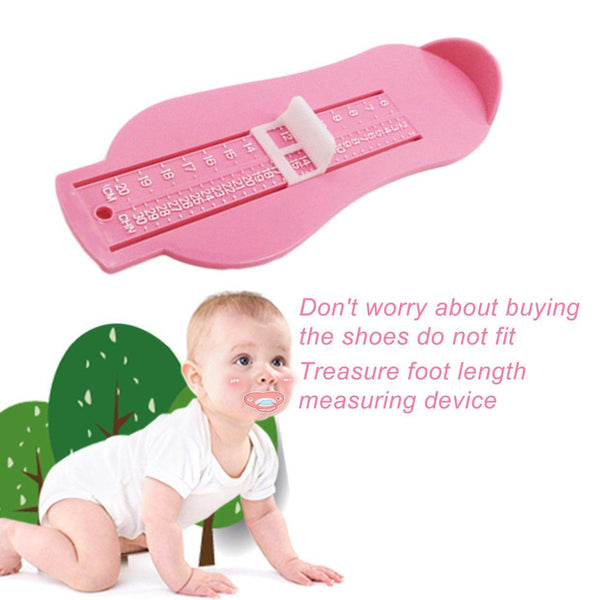 Kid's Perfect Fit: Pink Foot Measure Tool - Shoes Helper Baby Measuring Ruler Gauge Device