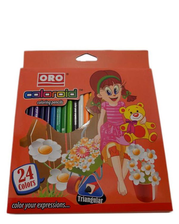 ORO Coloroid - 24 Cardbox Color Pencil - Multicolor