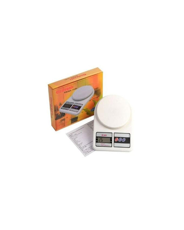 Electronic Kitchen Weighing Scale - White