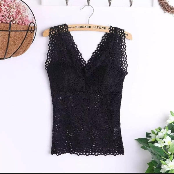 Lace Bra Blouse Full Body Net Brand New Article 2020 Unique - Black, Adjustable
