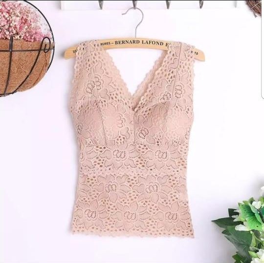 Lace Bra Blouse Full Body Net Brand New Article 2020 Unique - Maroon, Adjustable