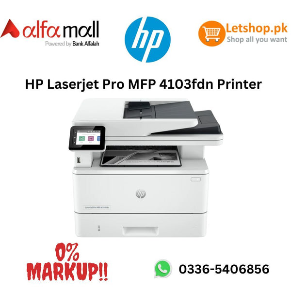 HP LaserJet Pro MFP 4103fdn Printer (2Z628A) | On Installment