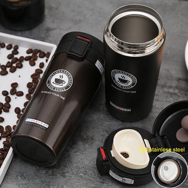 Stainless Steel Mug - Thermos Vacuum Insulated Travel Water Bottle