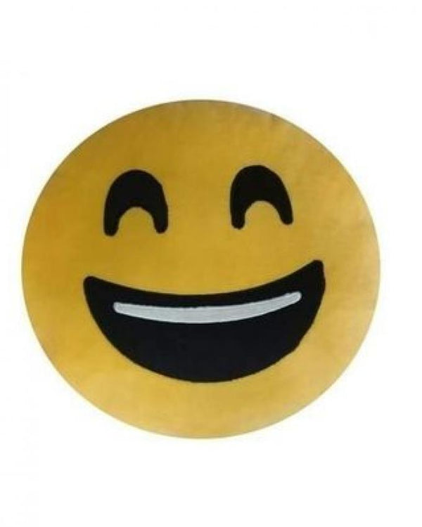 Smile Emoji Cushion Without Filling - Yellow