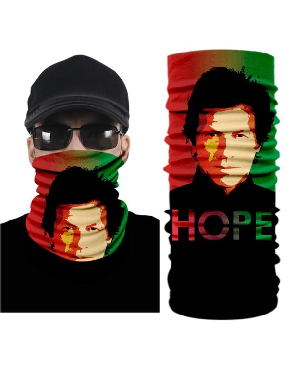 Imran Khan Tube Shaped Face Mask Bandana - Hope Mask