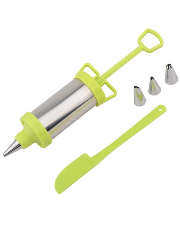 Icing Syringe With 3 Nozzels And Scraper