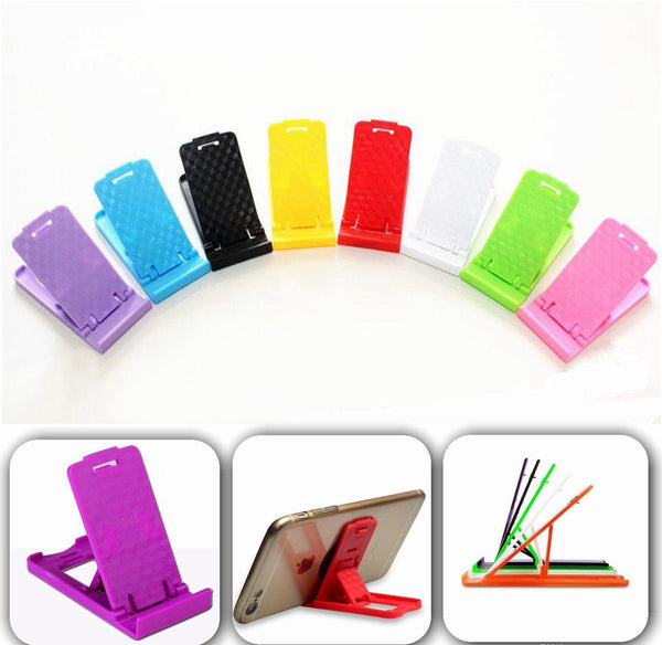 Pack of 2 - Universal Mini Mobile Cell Phone Holder Stand Folding Adjustable Foldable Support Tablet Smartphone Card Mount For iphone 6S plus Samsung