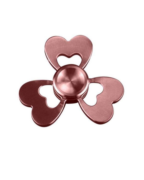 Pink Flower Metallic Fidget Spinner