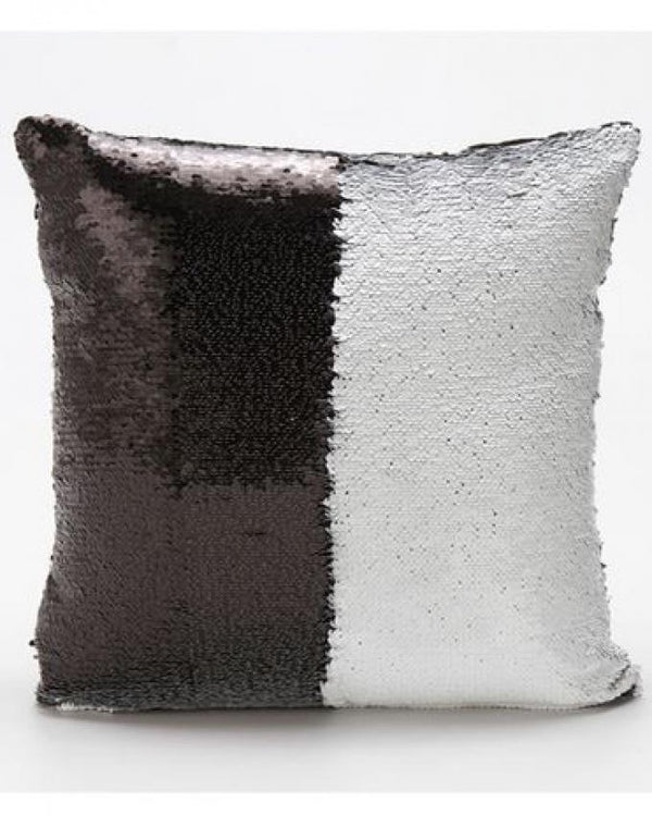 Reversible Mermaid Magic Pillow Without Filling - Black & Silver