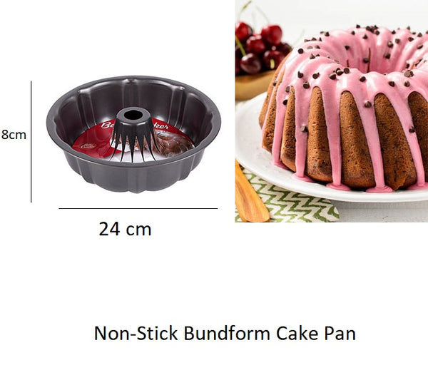 Non-Stick Bundform Cake Pan TIN Mould Non Stick Spring Form Cake Baking Pan Tray