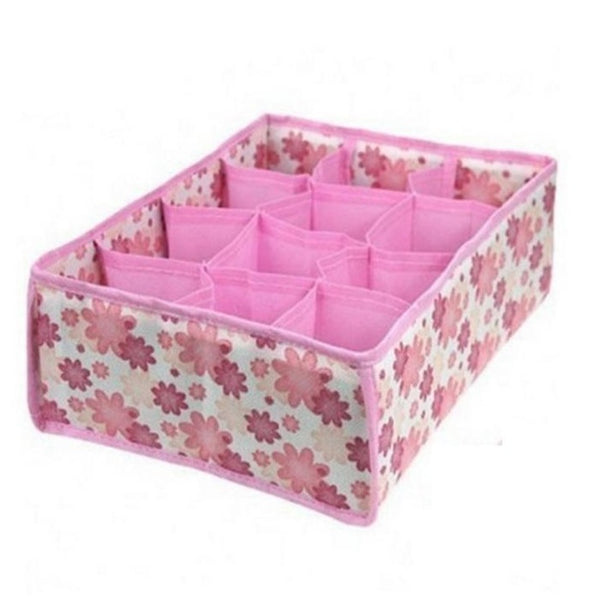 112 Compartments Non-Woven Fabric Closet Organizer for Underwear, Socks, Tights, or Belts