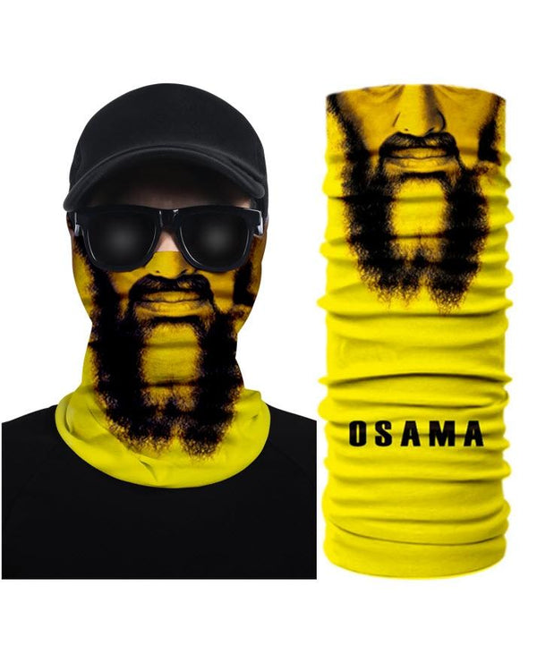 Osama Design Tube Shaped Face Mask Bandana