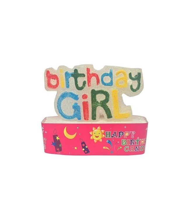 Birthday Girl Candle - Multicolor