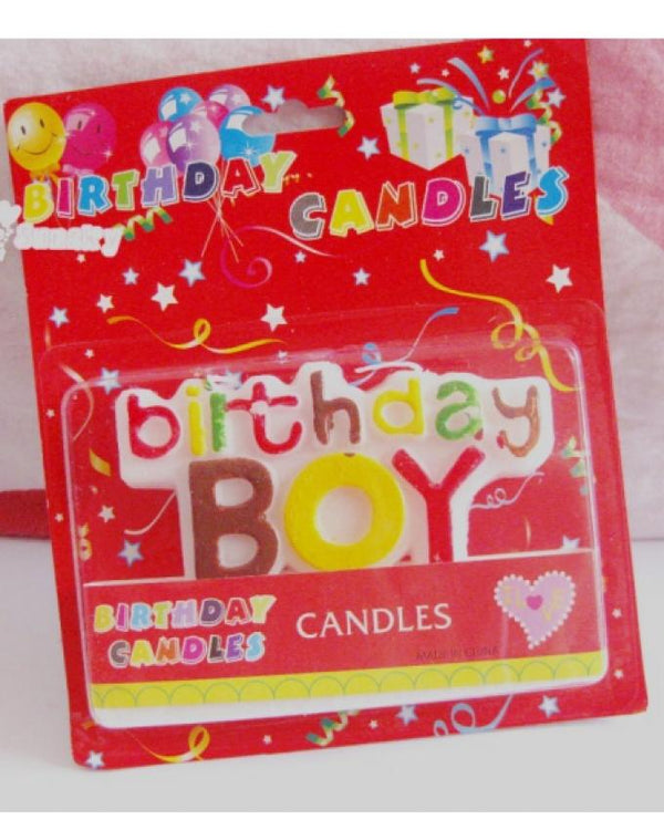 Birthday Boy Candle - Multicolor