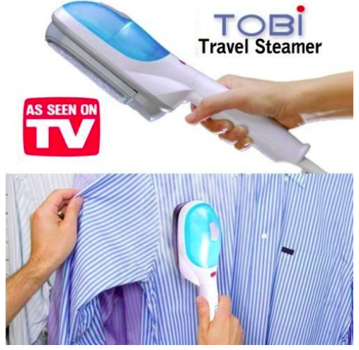 Tobi Steam Iron Handheld Portable Multifunction Garment Travel Steamer Perfect To Remove Wrinkles With Tobi Travel Steam Iron
